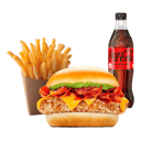 Foto de Combo de Hamburguesa de Pollo Deluxe con papas y bebida