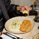 Foto de Milanesa con ñoquis