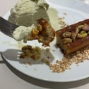 Foto de Financier con helado de pistacho
