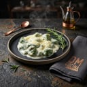 Foto de Malfattis de espinacas y ricota + Fondue de quesos 