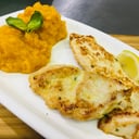 Foto de Churrasquito de pollo grill + puré de calabaza