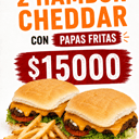 Foto de 2 HAMBURGUESAS CHEDDAR