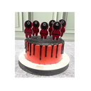 Foto de Torta Juego Del Calamar Roja