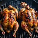 Foto de 2 pollos solos