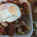 Foto de carne champiñon