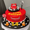 Foto de Torta de Cumpleaños "Velocidad McQueen"