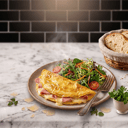 Foto de omelette con ensalada