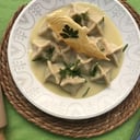 Foto de Fagottini pollo y champignones con salsa suprema