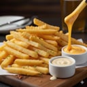 Foto de Papa + chedar + mayonesa casera