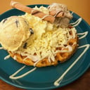 Foto de waffle queso