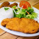 Foto de MILANESA CON PAPAS AL OREGANO + ENSALADA DE PALTA