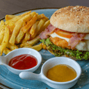 Foto de HAMBURGUESA DE POLLO