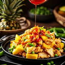 Foto de Pollo con Ananá