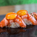 Foto de Niguiri de salmón a lo pobre