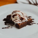 Foto de BROWNIE CON HELADO