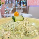 Foto de Pollo con Espinaca en salsa de Queso