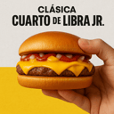 Foto de Hamburguesa simple jr con salsa cuarto de libra