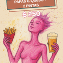 Foto de JUEVES + PAPAS C/ QUESO + 2 PINTAS REGULARES 