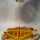 Foto de Waffle mantequilla y miel
