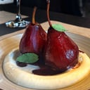 Foto de Peras al vino tinto