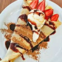 Foto de creppes fresa y banano