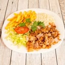 Foto de Plato Kebab + Patatas ó Arroz con Pan