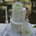 Foto de Torta Minimalista "Gold & Floral"