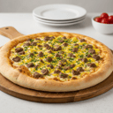 Foto de Pizza filete de carne a la salsa de mostaza con borda rellena