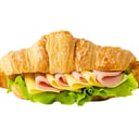 Foto de Croissant de jamón, queso y lechuga