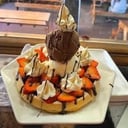 Foto de Waffles con helado