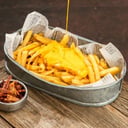 Foto de Porción papas fritas con cheddar fundido