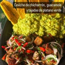 Foto de CHICHARRON DE CERDO FRITO CON GUACAMOLE