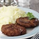 Foto de Hamburguesa con puré