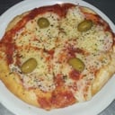 Foto de Pizza individual de muzzarella con jamon
