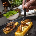 Foto de Bruschettas Roque&Peras caramelizadas