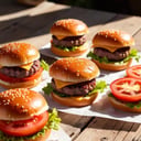 Foto de TABLA DE 5 MINI HAMBURGUESAS 