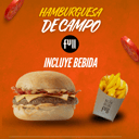 Foto de Combo Hamburguesa de campo + papas fritas + bebida