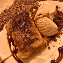 Foto de Torrija con toffe y helado de leche merengada