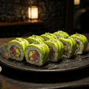 Foto de Avocado roll de salmón apanado