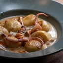 Foto de Crema de maíz y langostinos