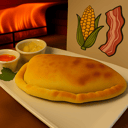 Foto de panzeroti tocineta maiz pollo