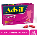 Foto de Advil Fem 5 Tabletas 0.2 g