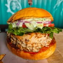 Foto de Hamburguesa de pollo a la parrilla