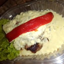 Foto de Bife la donosa con papas fritas