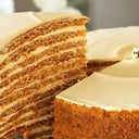 Foto de Torta Panqueque naranja platano 