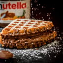 Foto de Waffle Doble (Tipo Sandwich) Nutella/Bon O Bon/DDL