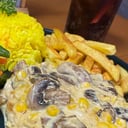 Foto de POLLO CON MAIZ Y CHAMPIÑONES