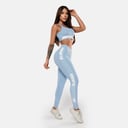 Foto de LEGGING AZUL BEBÊ AD RECORTE LOGO GROWTH
