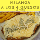 Foto de Milanga a los 4 quesos c/ fritas 