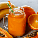 Foto de Papaya con naranja y platano